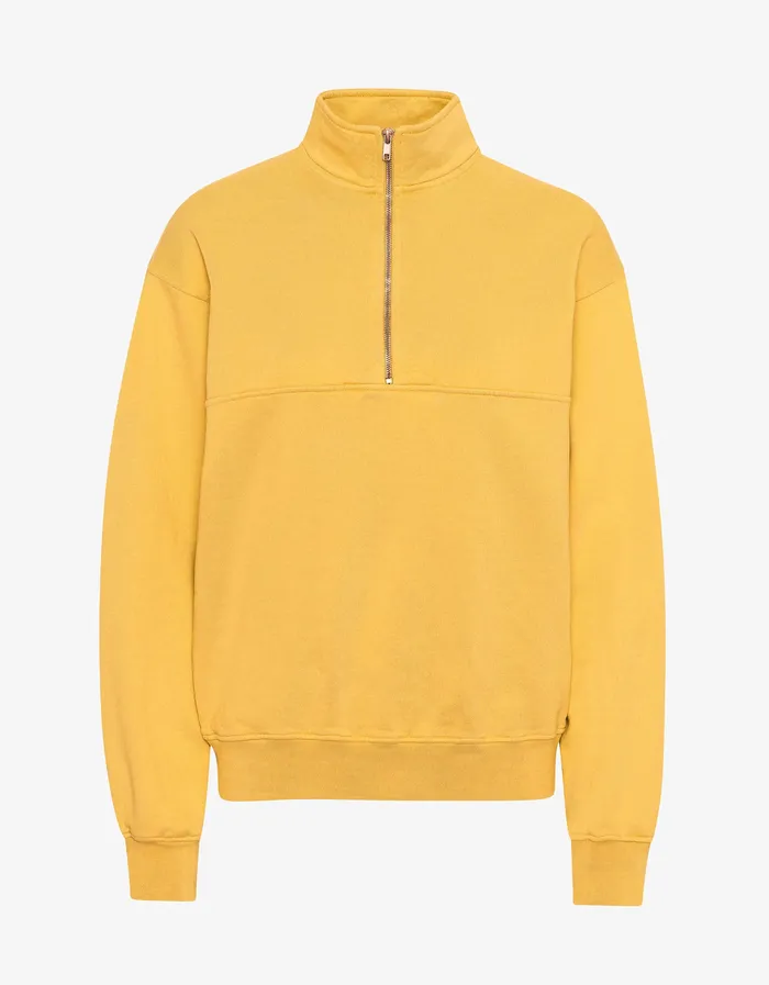 Colorfulstandard Organic Quarter Zip 8211 Burned Yellow Men Quarter Zips