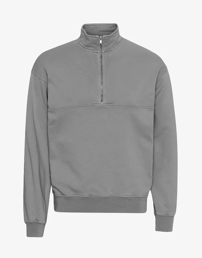 Colorfulstandard Organic Quarter Zip 8211 Storm Grey Women Quarter Zips
