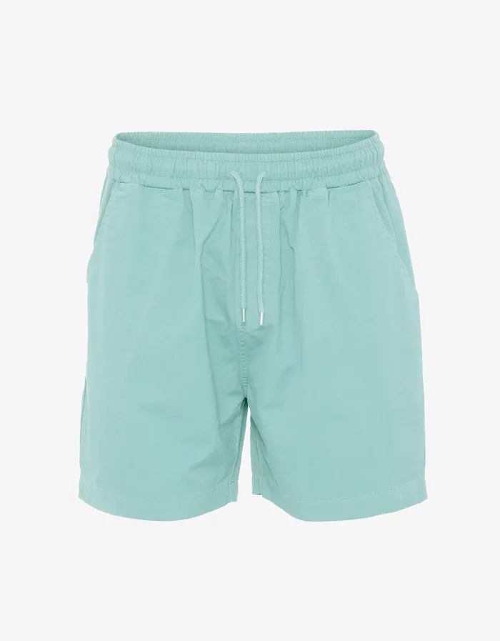 Colorfulstandard Shorts Men Organic Twill Shorts 8211 Teal Blue