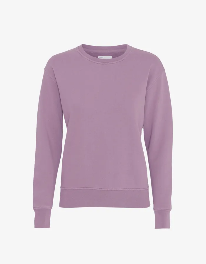 Colorfulstandard Women Classic Organic Crew 8211 Pearly Purple Women Crewneck Sweatshirts Colorfulstandard Women Classic Organic Crew 8211 Pearly Purple Women Crewneck Sweatshirts