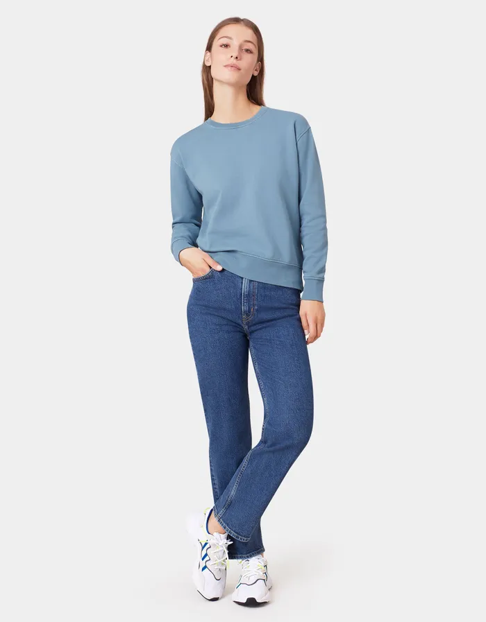 Colorfulstandard Women Classic Organic Crew 8211 Raspberry Pink Women Crewneck Sweatshirts