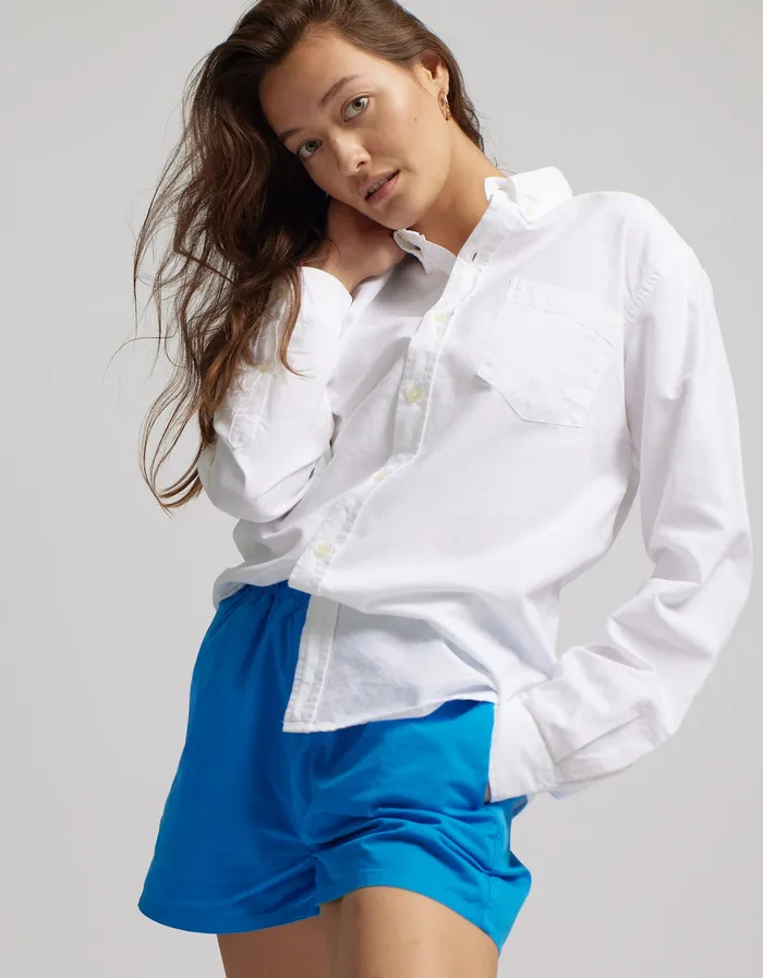 Colorfulstandard Women Organic Twill Shorts 8211 Cloudy Grey Women Shorts