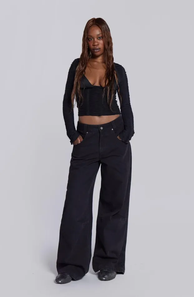 Colossus Jeans Women Jaded London Solid Black Colossus Jeans