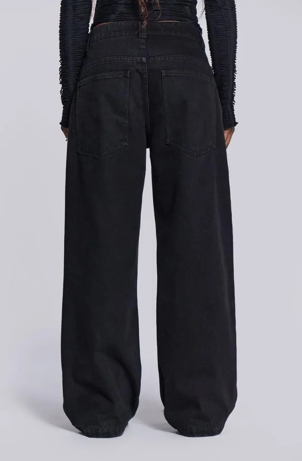 Colossus Jeans Women Jaded London Solid Black Colossus Jeans