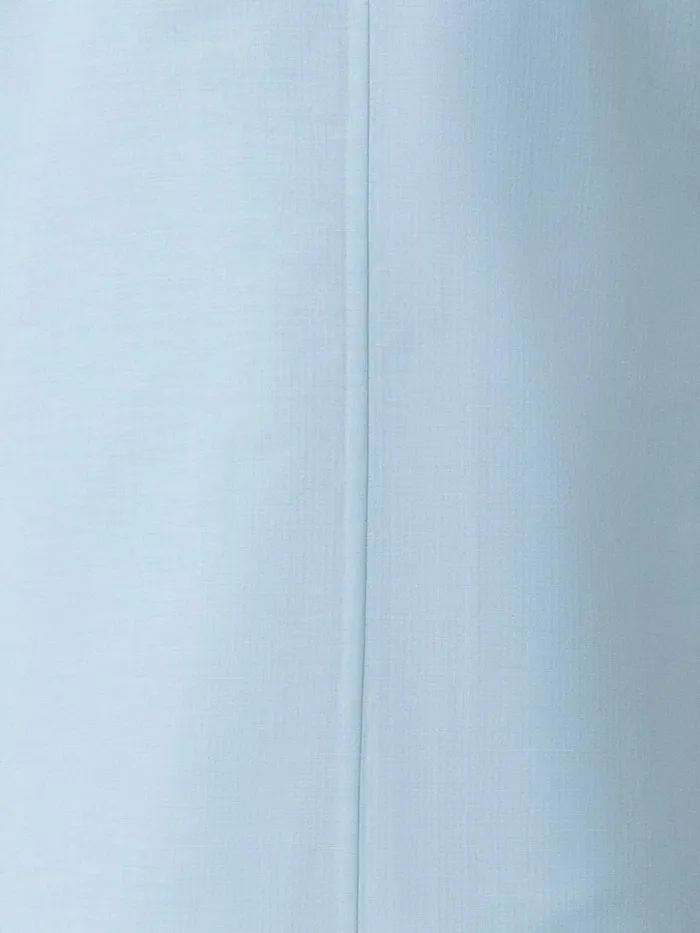 Cotton Silk DoubleFace Polo Shirt Dress Bleached Denim Women Akris Dresses