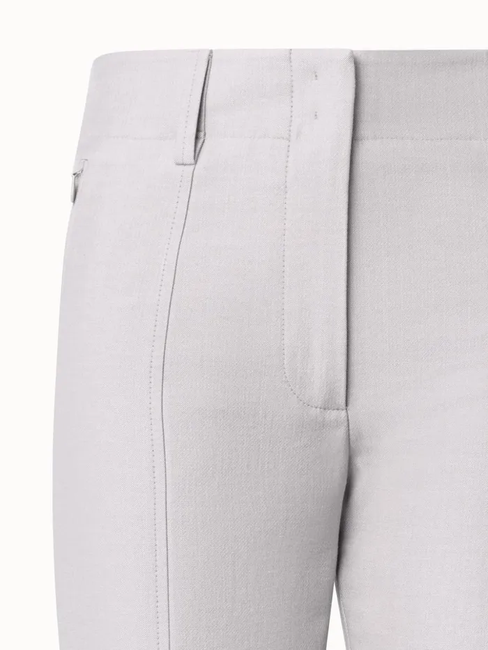 Cotton Silk DoubleFace Slim Pants Greige Women Akris Pants