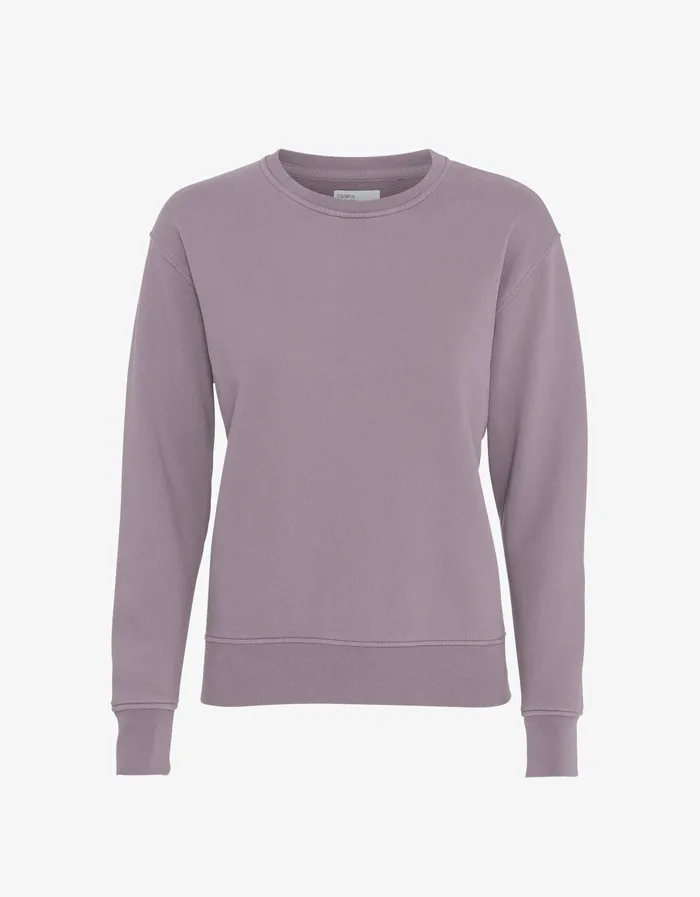 Crewneck Sweatshirts Colorfulstandard Women Women Classic Organic Crew 8211 Purple Haze