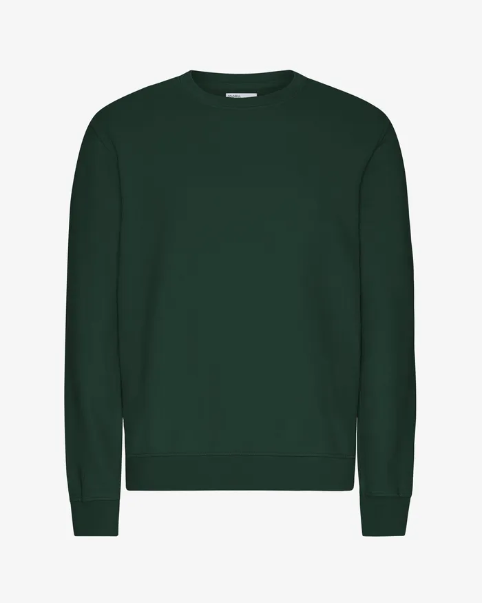 Crewneck Sweatshirts Men Classic Organic Crew 8211 Emerald Green Colorfulstandard