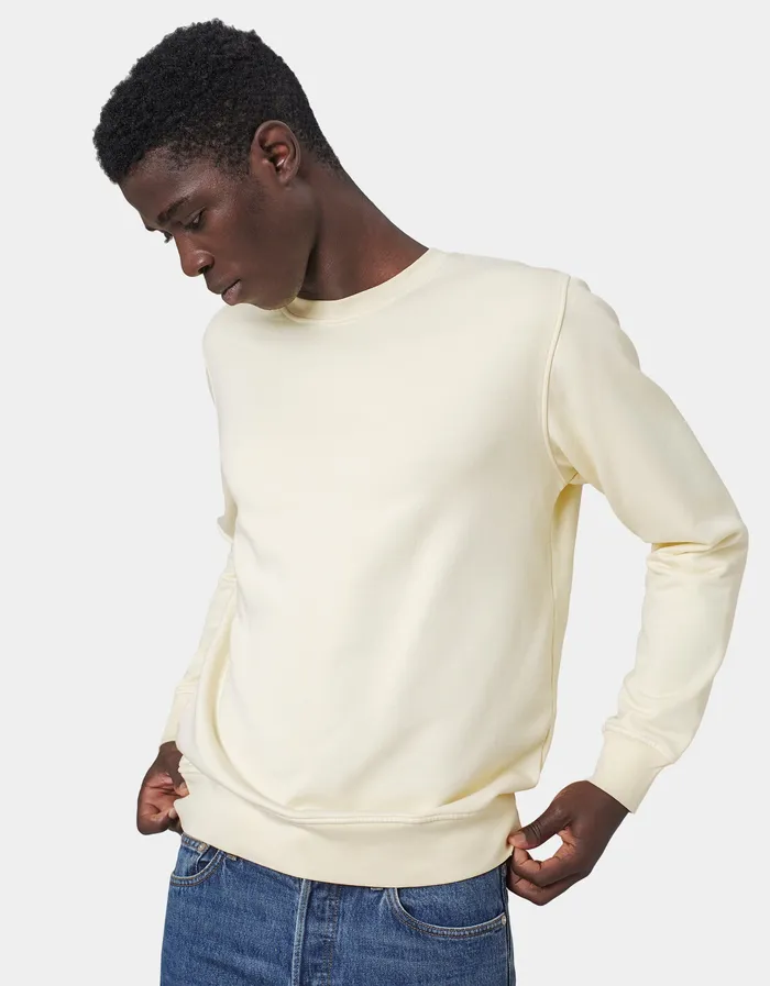 Crewneck Sweatshirts Men Classic Organic Crew 8211 Emerald Green Colorfulstandard