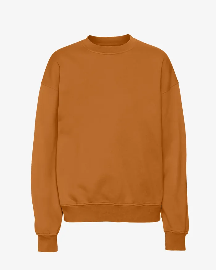 Crewneck Sweatshirts Women Colorfulstandard Organic Oversized Crew 8211 Ginger Brown