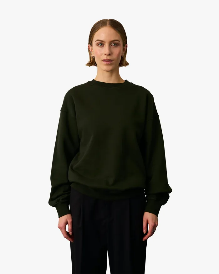 Crewneck Sweatshirts Women Colorfulstandard Organic Oversized Crew 8211 Ginger Brown