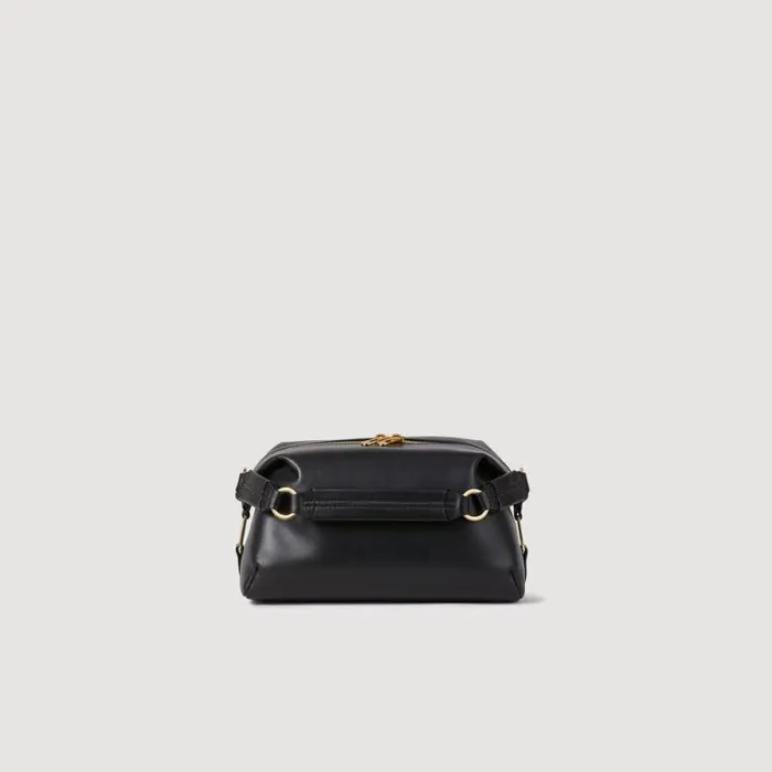 Crossbody Bags Women SANDRO Leather Bag Black