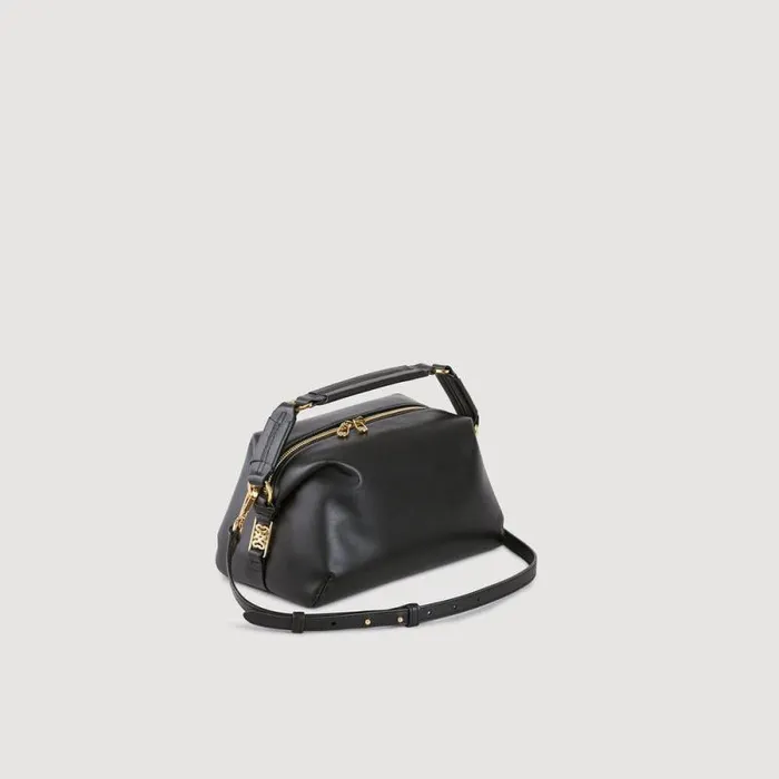 Crossbody Bags Women SANDRO Leather Bag Black