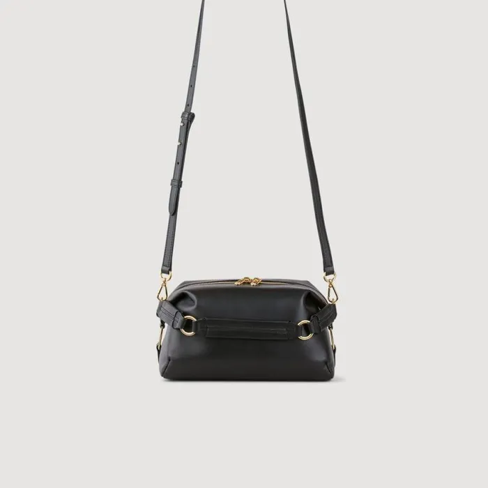 Crossbody Bags Women SANDRO Leather Bag Black