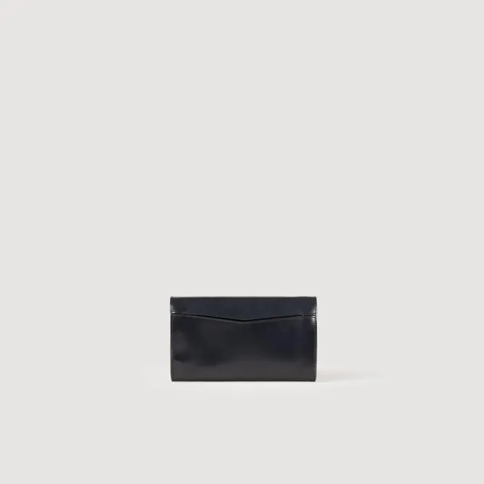 Crossbody Bags Women SANDRO Yza Pocket Clutch Bag Black