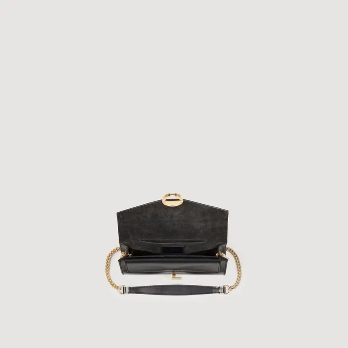 Crossbody Bags Women SANDRO Yza Pocket Clutch Bag Black