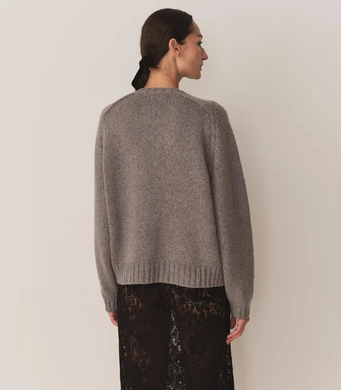 DEN Adley Cardigan Grey Women Knitwear