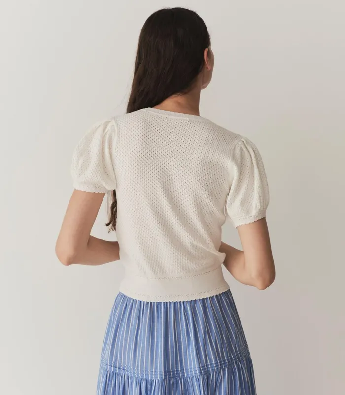 DEN Ambrose Cardigan Ivory Women Knitwear