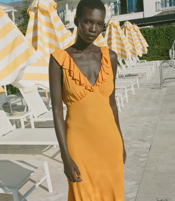 DEN Arleen Dress Nasturtium Orange Women Dresses