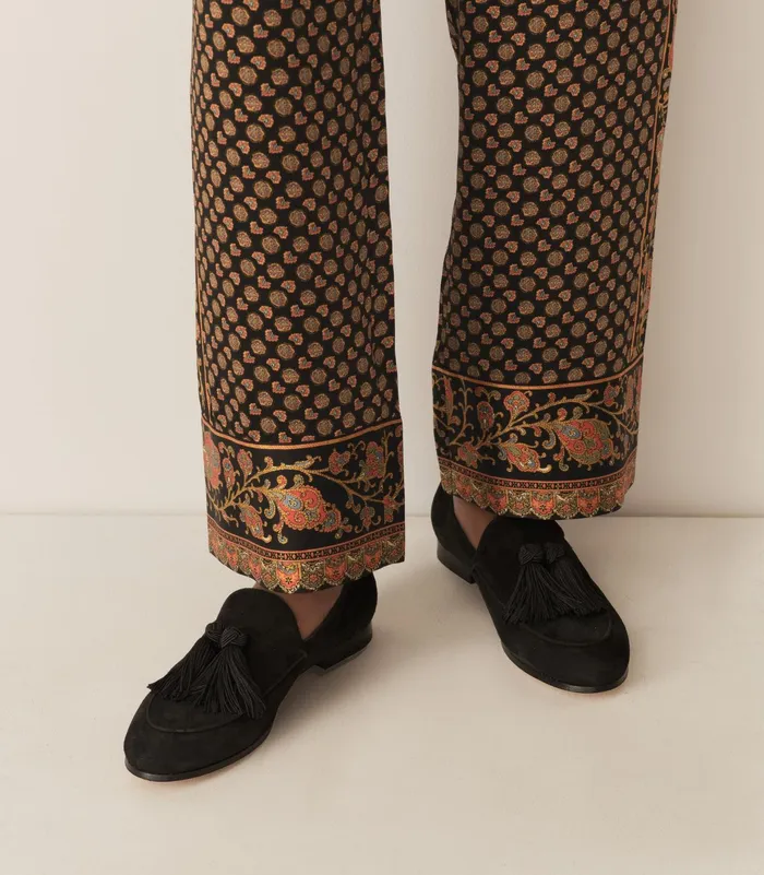 DEN Arlow Loafer Black Suede Women Shoes