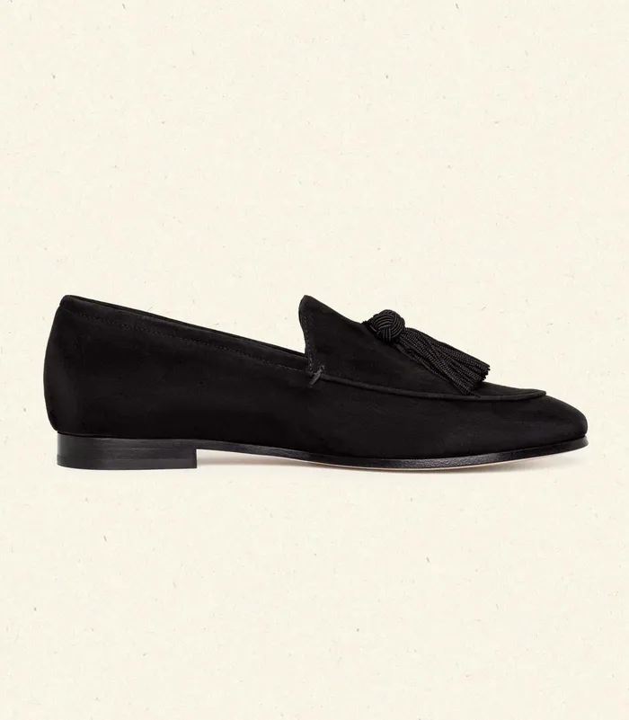 DEN Arlow Loafer Black Suede Women Shoes