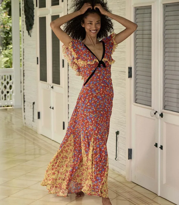 DEN Audette Dress Dayflower Meadow Women Dresses