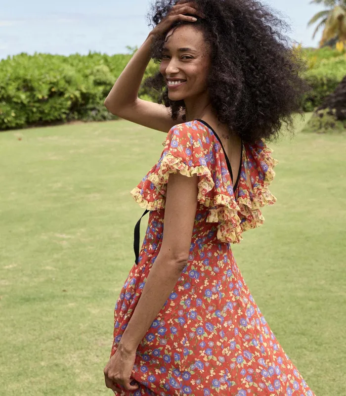 DEN Audette Dress Dayflower Meadow Women Dresses