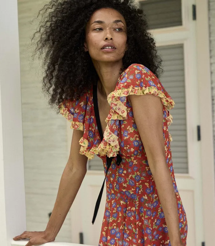 DEN Audette Dress Dayflower Meadow Women Dresses