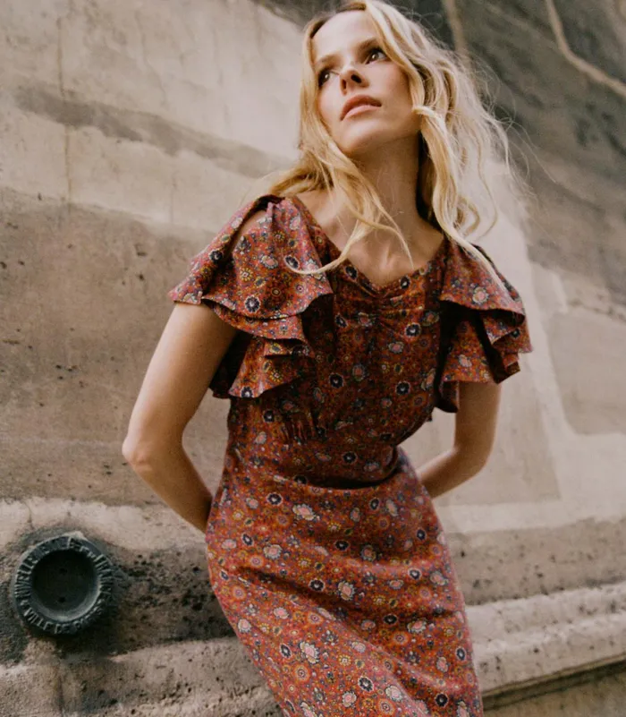 DEN Beatriz Dress Rouge Riviera Medallion Women Dresses