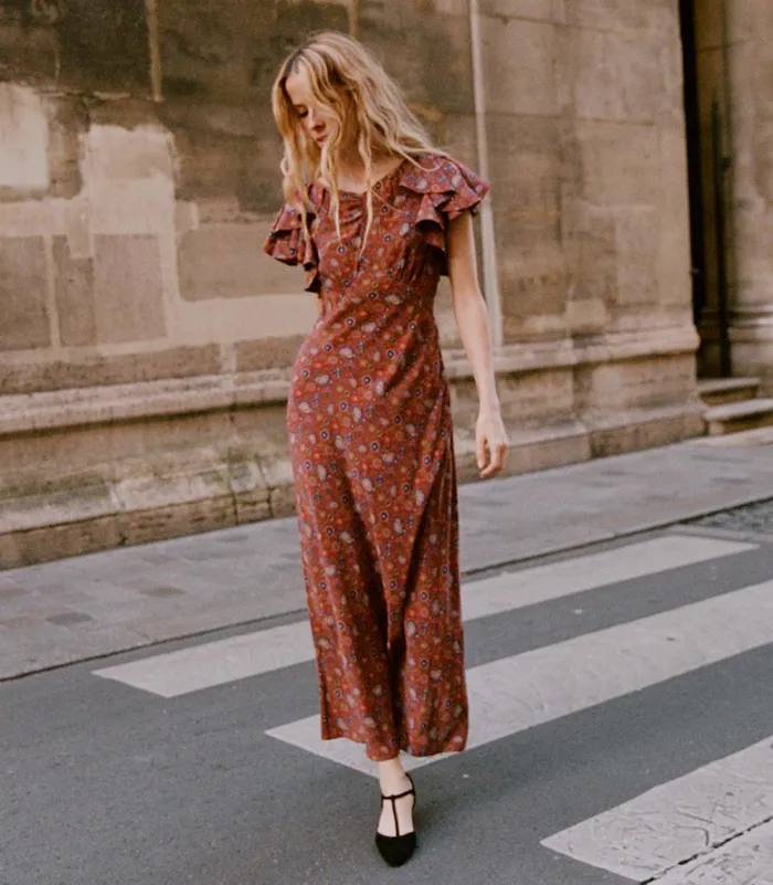 DEN Beatriz Dress Rouge Riviera Medallion Women Dresses