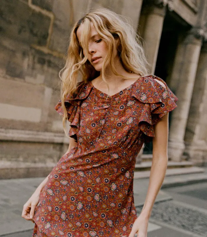 DEN Beatriz Dress Rouge Riviera Medallion Women Dresses