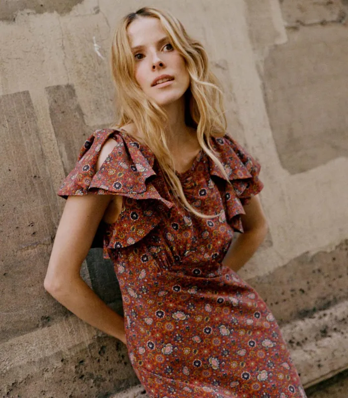 DEN Beatriz Dress Rouge Riviera Medallion Women Dresses
