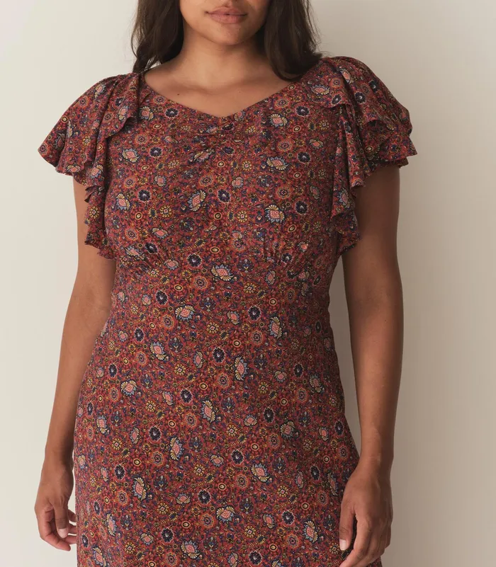 DEN Beatriz Dress Rouge Riviera Medallion Women Dresses