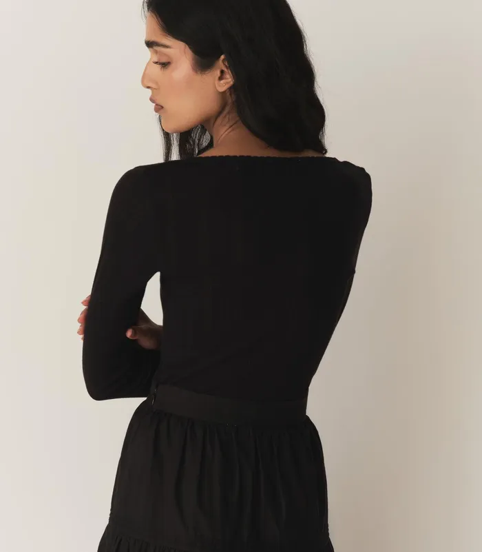 DEN Cilla Tee Black Women Tees DEN Cilla Tee Black Women Tees