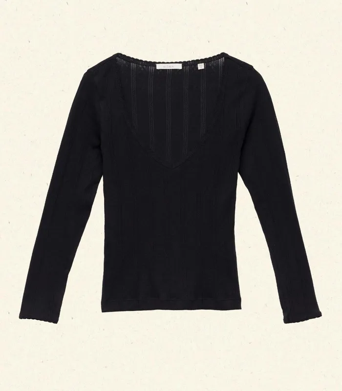 DEN Cilla Tee Black Women Tees DEN Cilla Tee Black Women Tees
