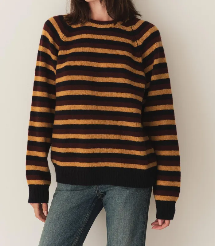 DEN Dana Cashmere Sweater Carrington Stripe Women Knitwear DEN Dana Cashmere Sweater Carrington Stripe Women Knitwear