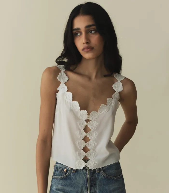 DEN Flores Top Salt Women Tops