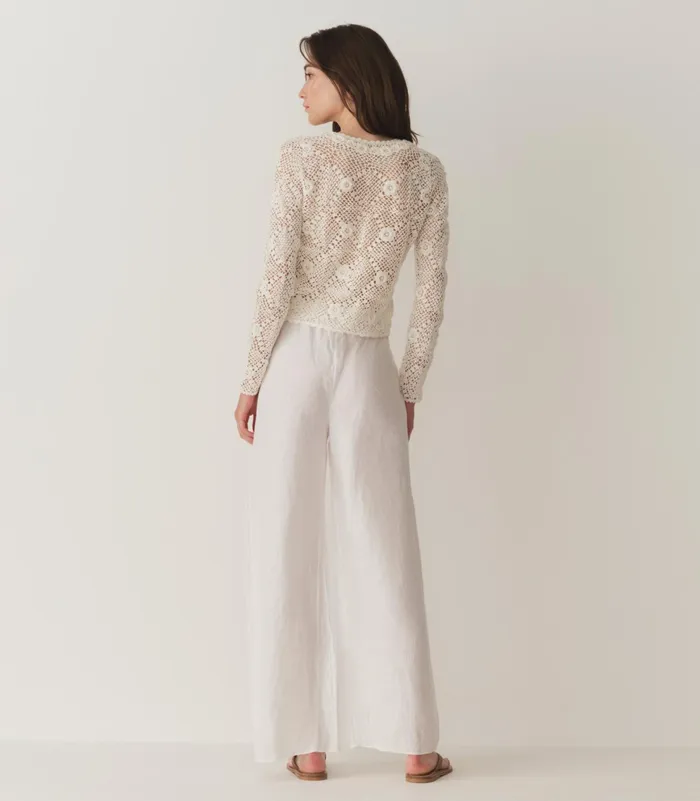DEN Lavon Linen Pant Salt Women Pants and Shorts DEN Lavon Linen Pant Salt Women Pants and Shorts