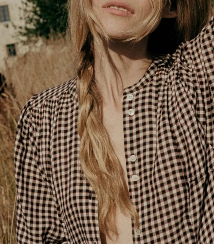 DEN Marielle Dress Delphine Plaid Women Dresses DEN Marielle Dress Delphine Plaid Women Dresses