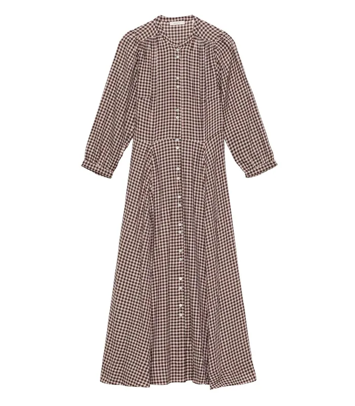 DEN Marielle Dress Delphine Plaid Women Dresses DEN Marielle Dress Delphine Plaid Women Dresses