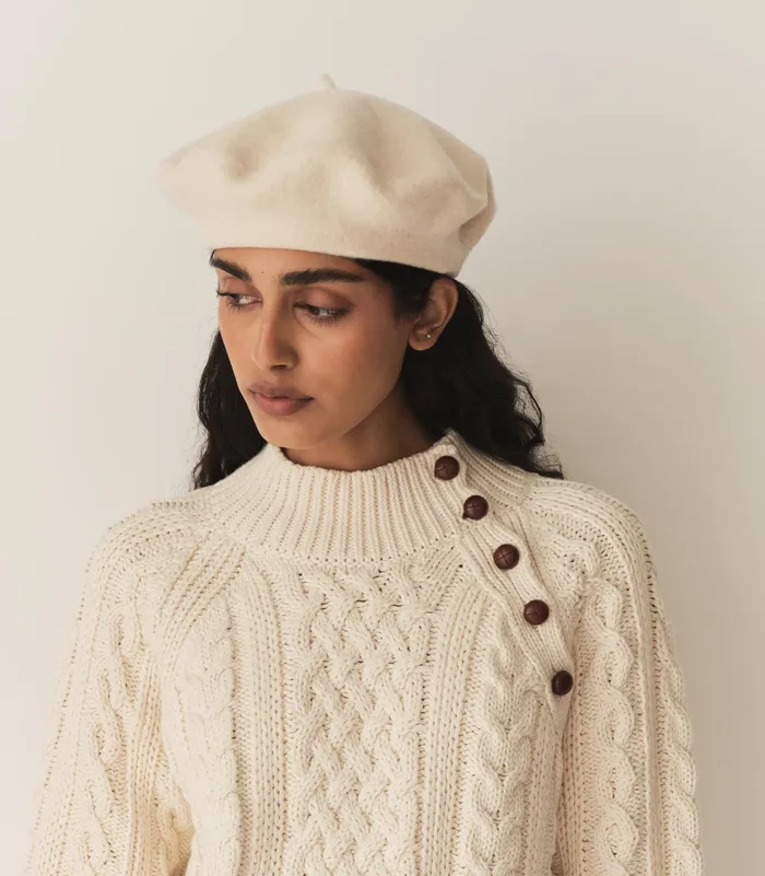 DEN Norwood Sweater Cream Women Knitwear