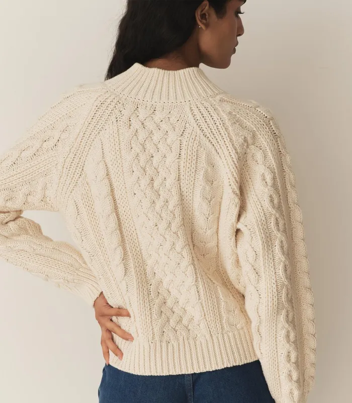 DEN Norwood Sweater Cream Women Knitwear