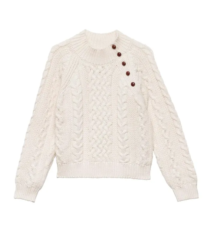 DEN Norwood Sweater Cream Women Knitwear