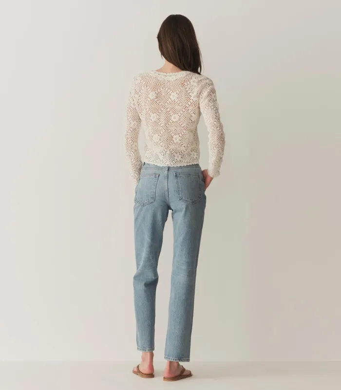DEN Ottoline Cardigan Pearl Women Knitwear