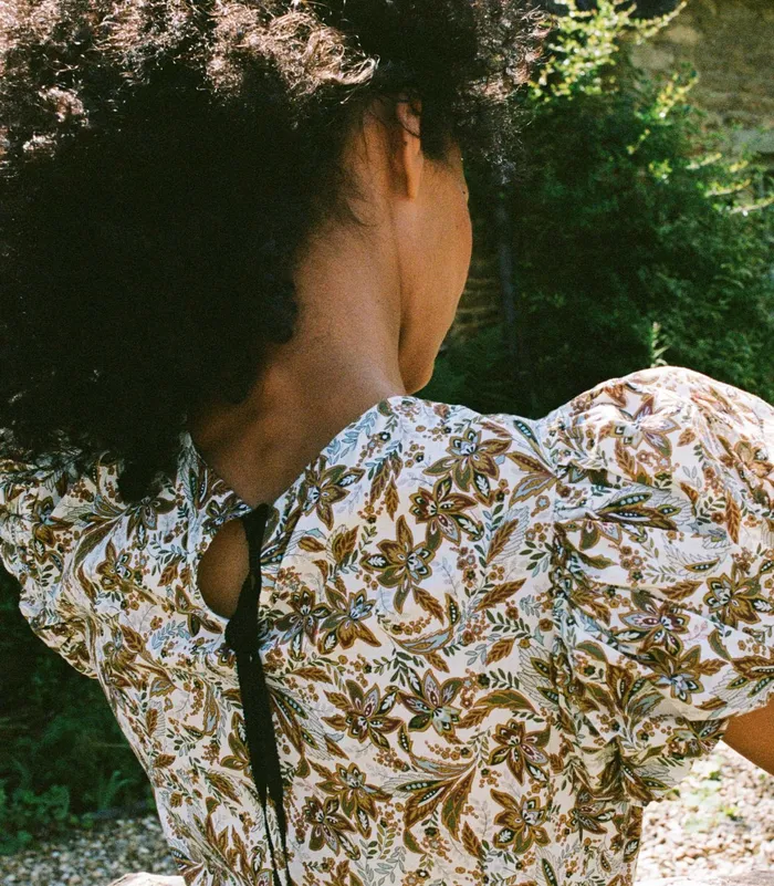 DEN Rhodia Dress Blanc Narcissus Floral Women Dresses