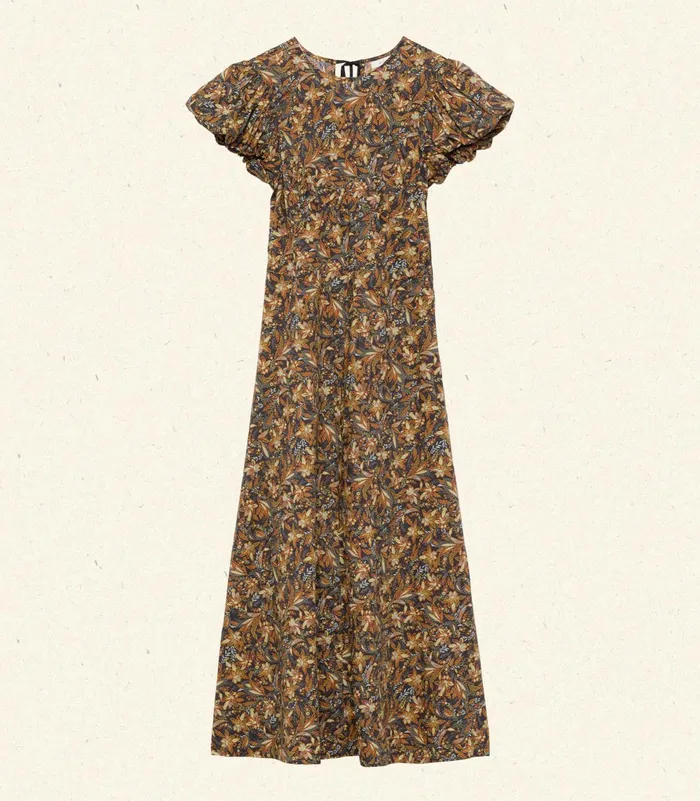 DEN Rhodia Dress Noir Narcissus Floral Women Dresses