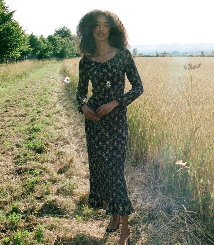 DEN Roselia Dress Foxglove Floral Women Dresses