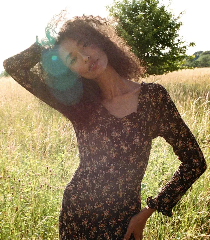 DEN Roselia Dress Foxglove Floral Women Dresses