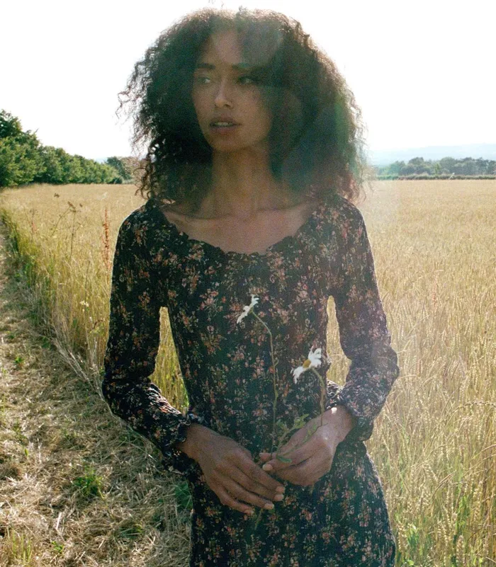 DEN Roselia Dress Foxglove Floral Women Dresses