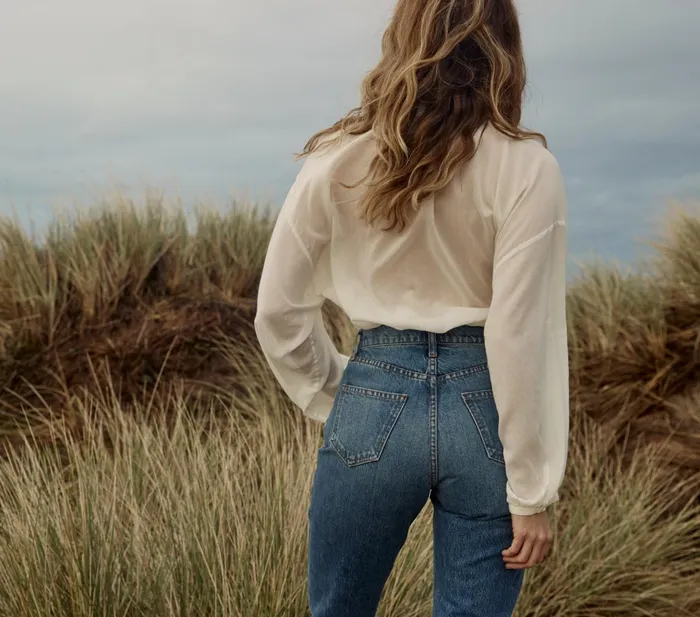 DEN The Jane Blouse Salt Women Tops